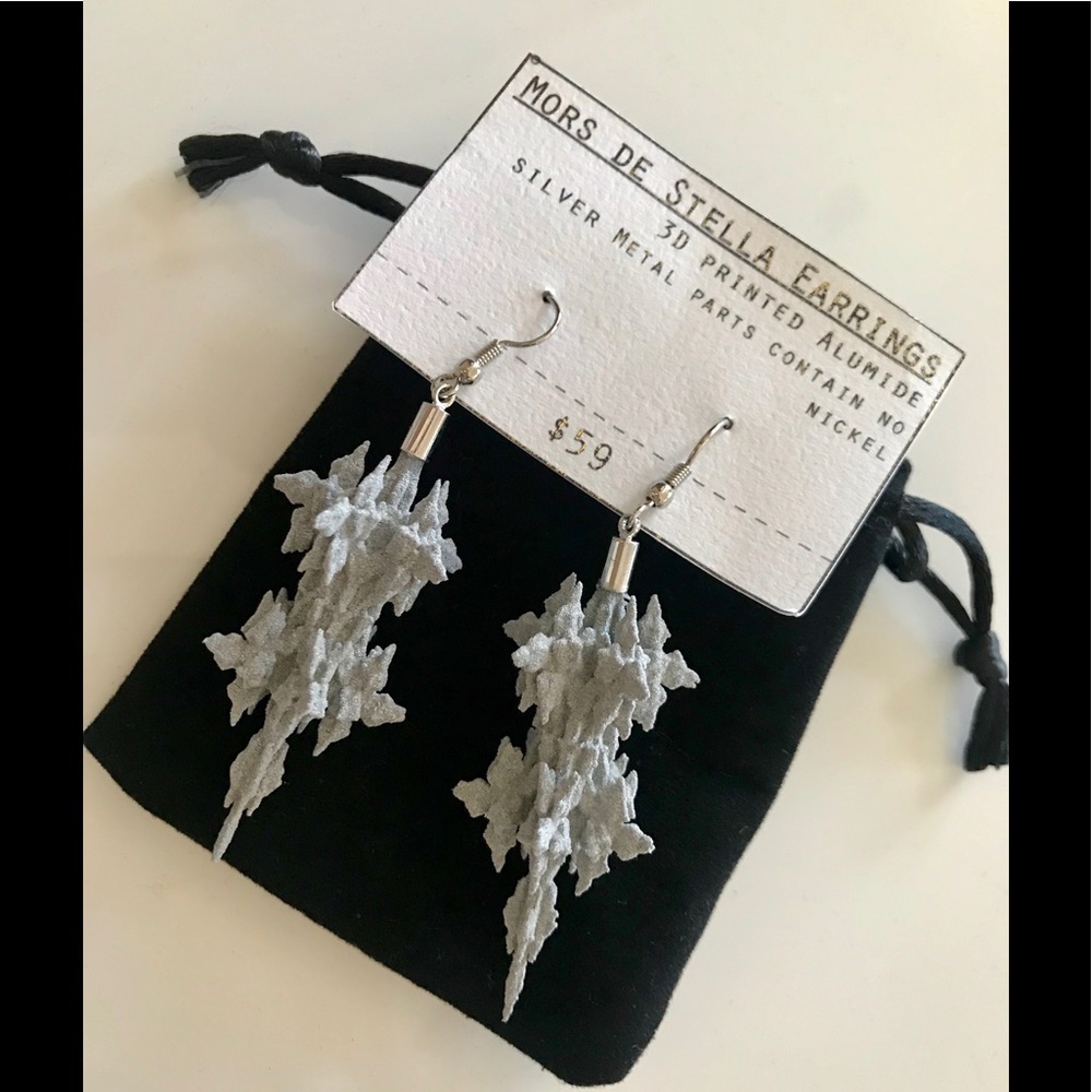 Mors de Stella Earrings 3-D Design